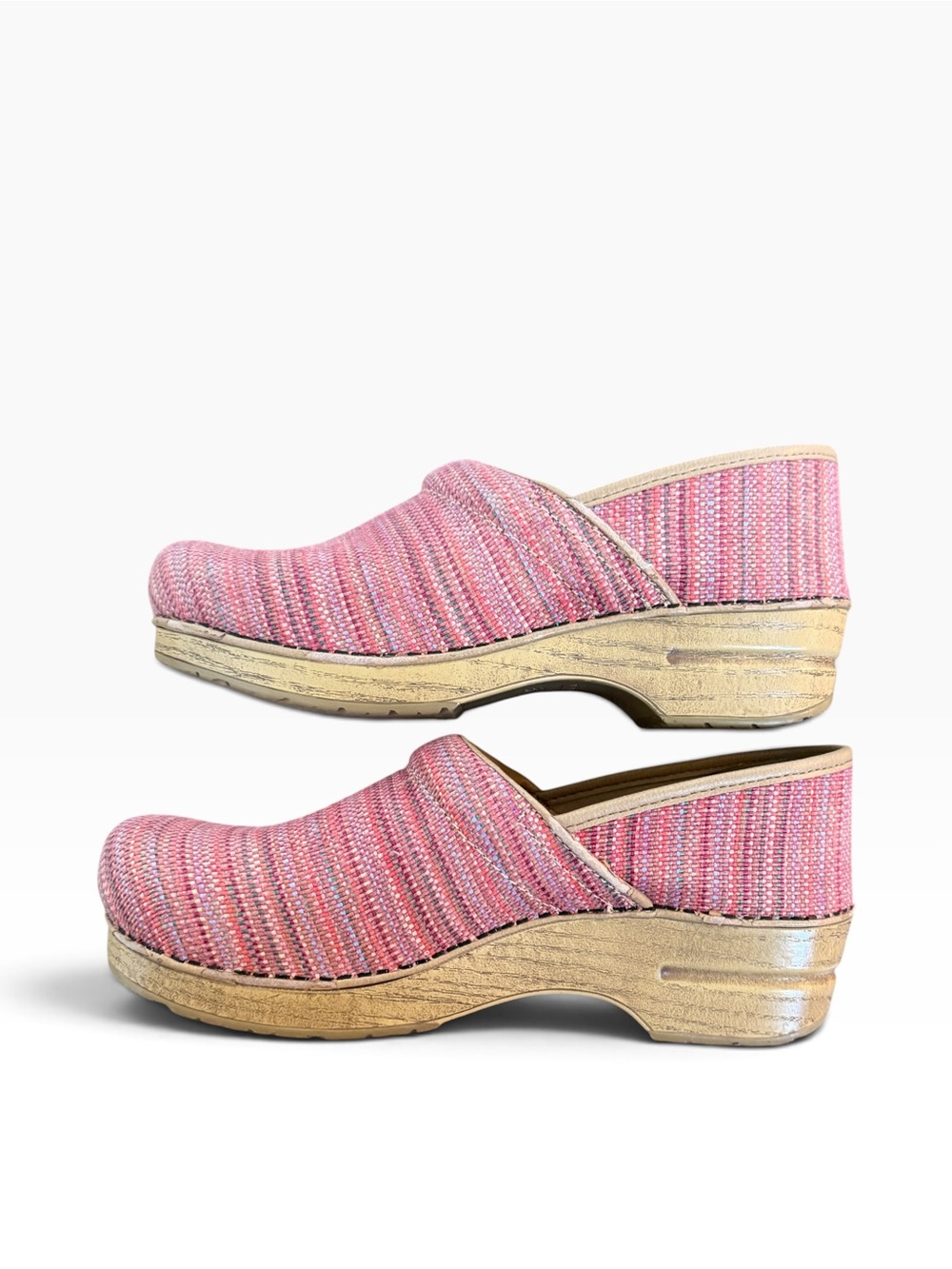 Dansko Canvas Pro Multi-Stripe Slip-On Women’s Boho Clog Sz 41 EU; U.S. 10.5-11 - Picture 5 of 9